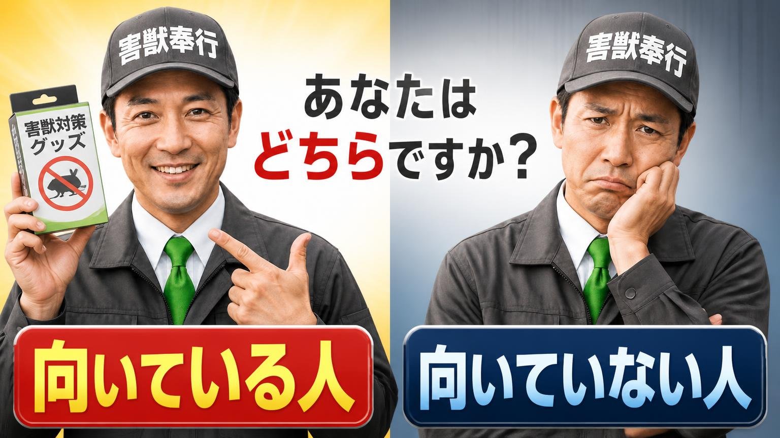 市販グッズが「向いている人」と「向いていない人」|あなたはどちらですか