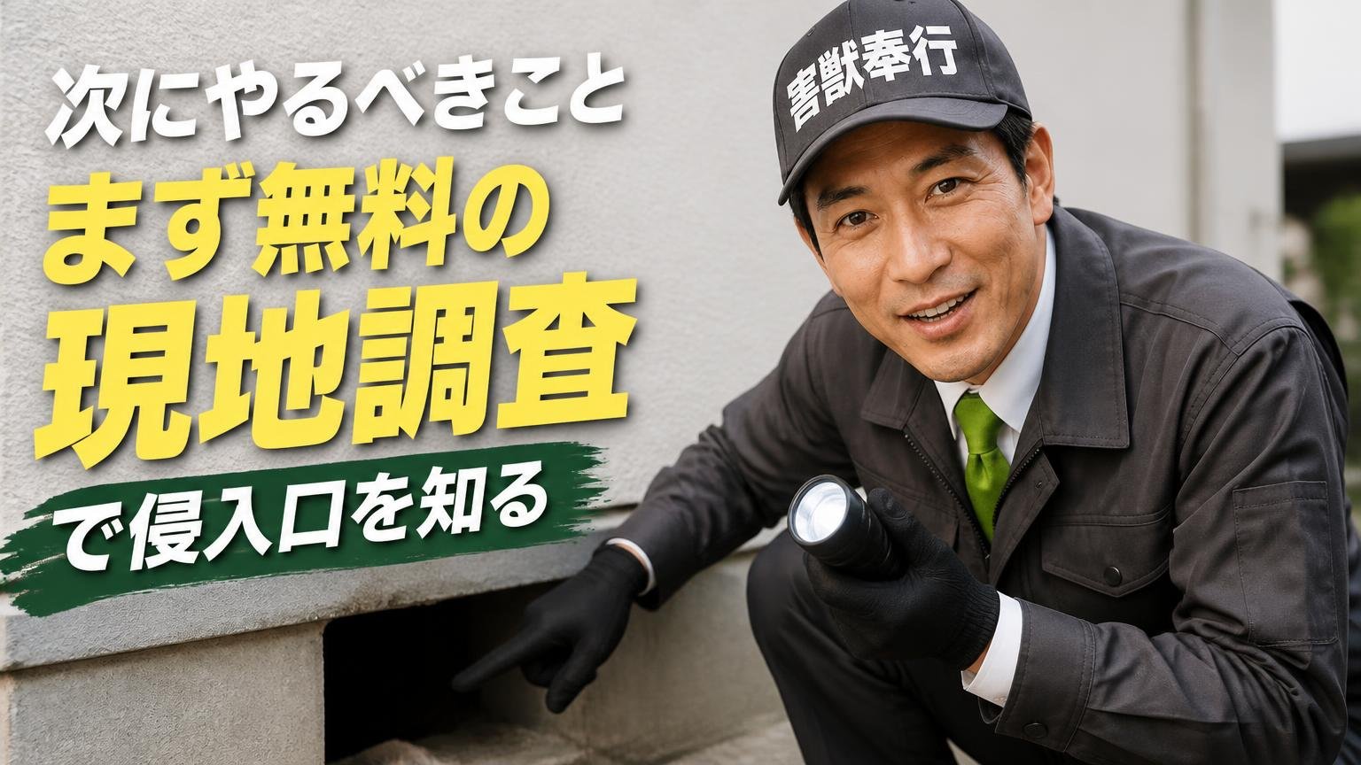 守備範囲の外だった人が、次にやるべきこと|まず「無料の現地調査」で侵入口を知る
