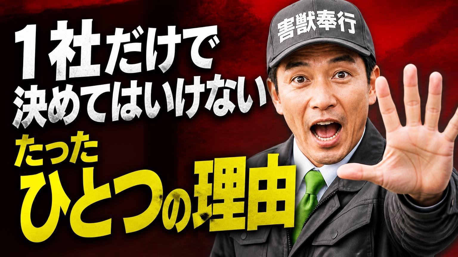 1社だけで決めてはいけない、たったひとつの理由