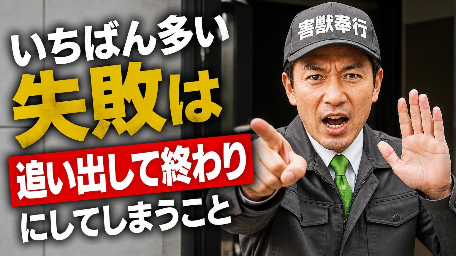 いちばん多い失敗は「追い出して終わり」にしてしまうこと