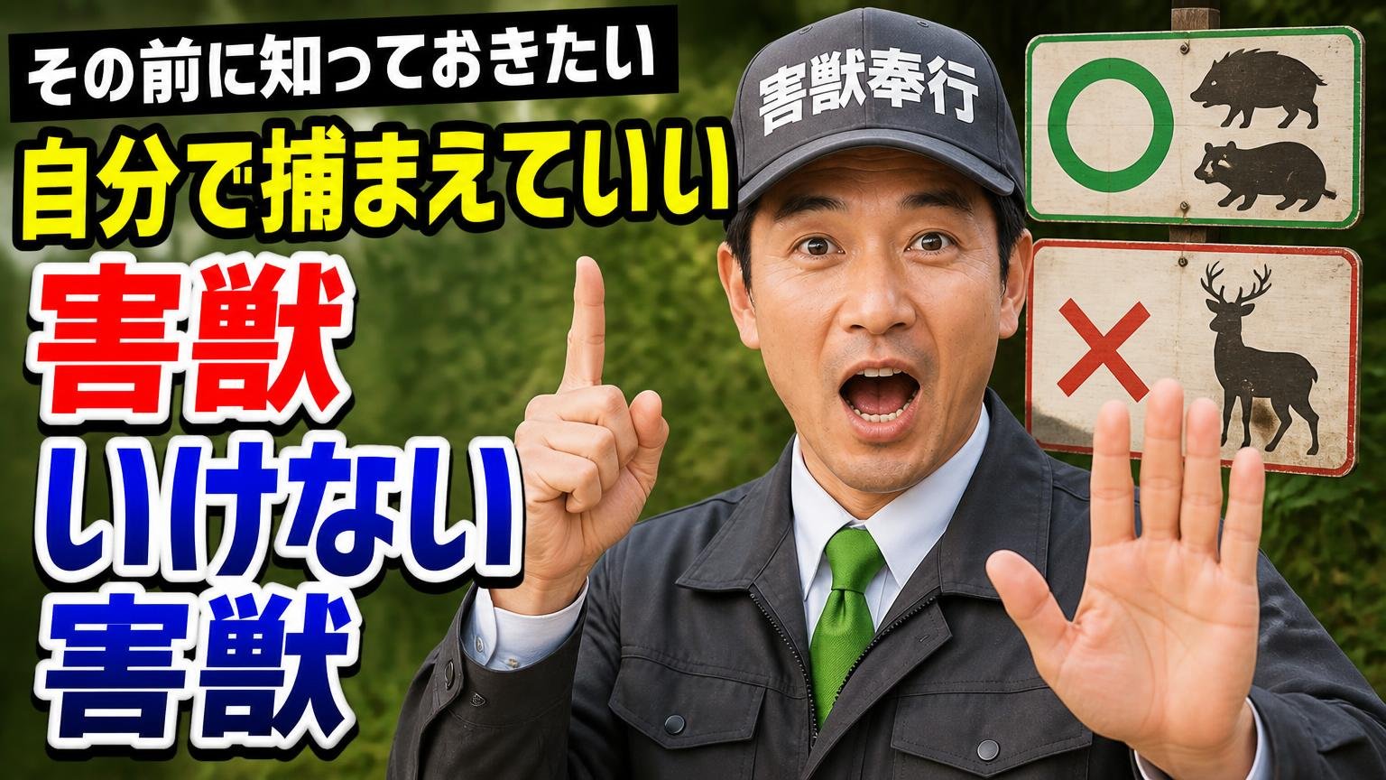 その前に知っておきたい、自分で捕まえていい害獣・いけない害獣