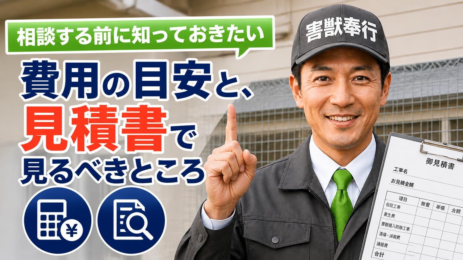 相談する前に知っておきたい|費用の目安と、見積書で見るべきところ