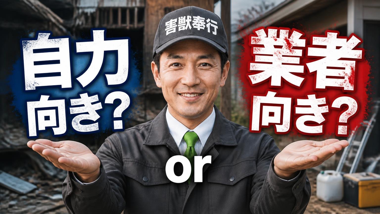 【判定】あなたは自力向き?それとも業者向き?
