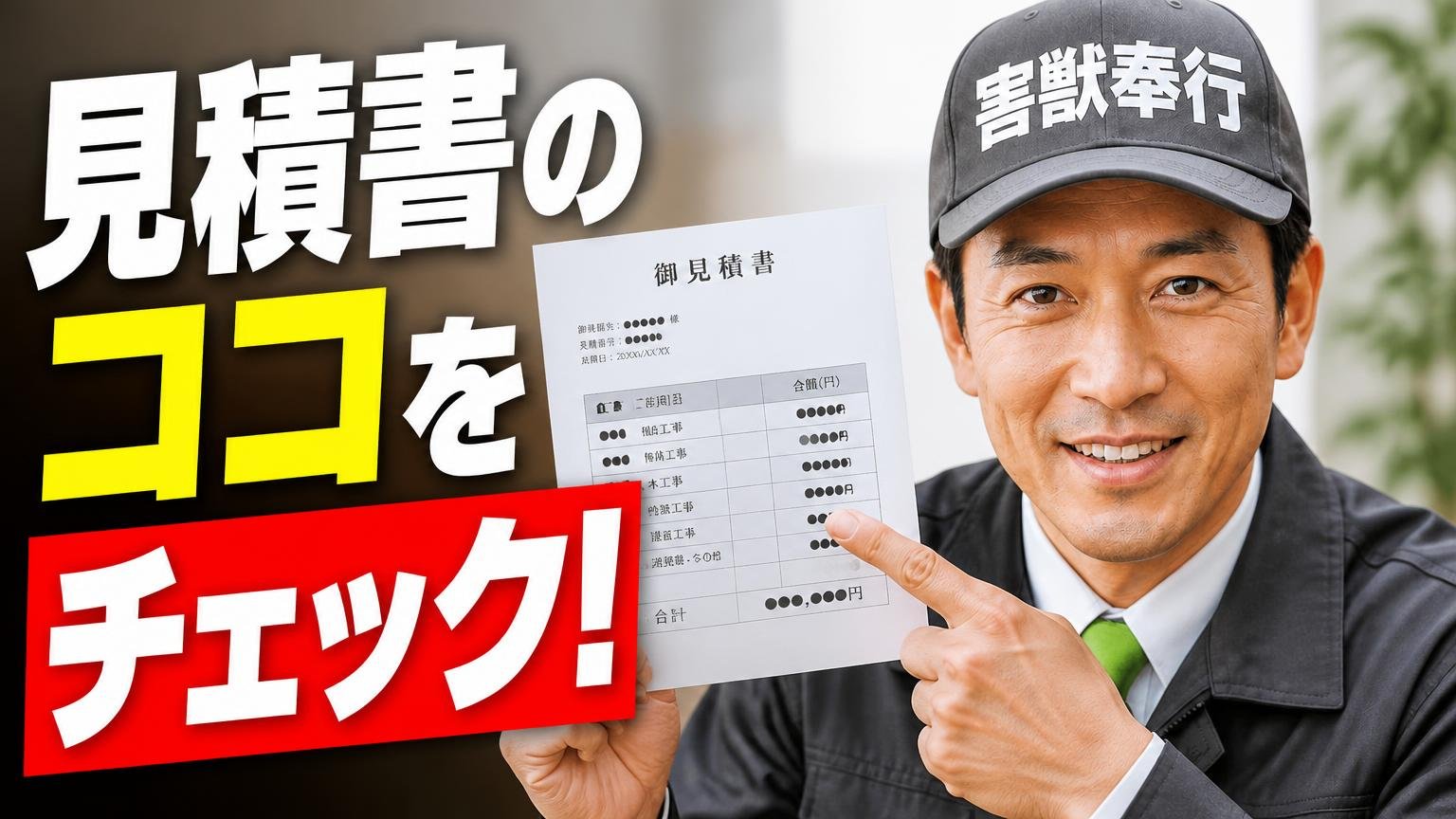 業者に相談するなら、見積書のどこを見ればいいのか