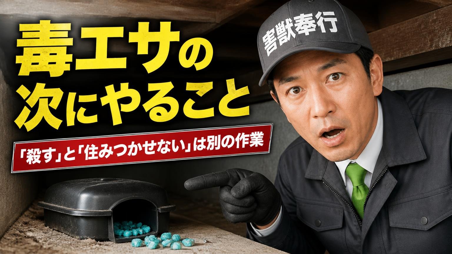 毒エサの次にやること|「殺す」と「住みつかせない」は別の作業