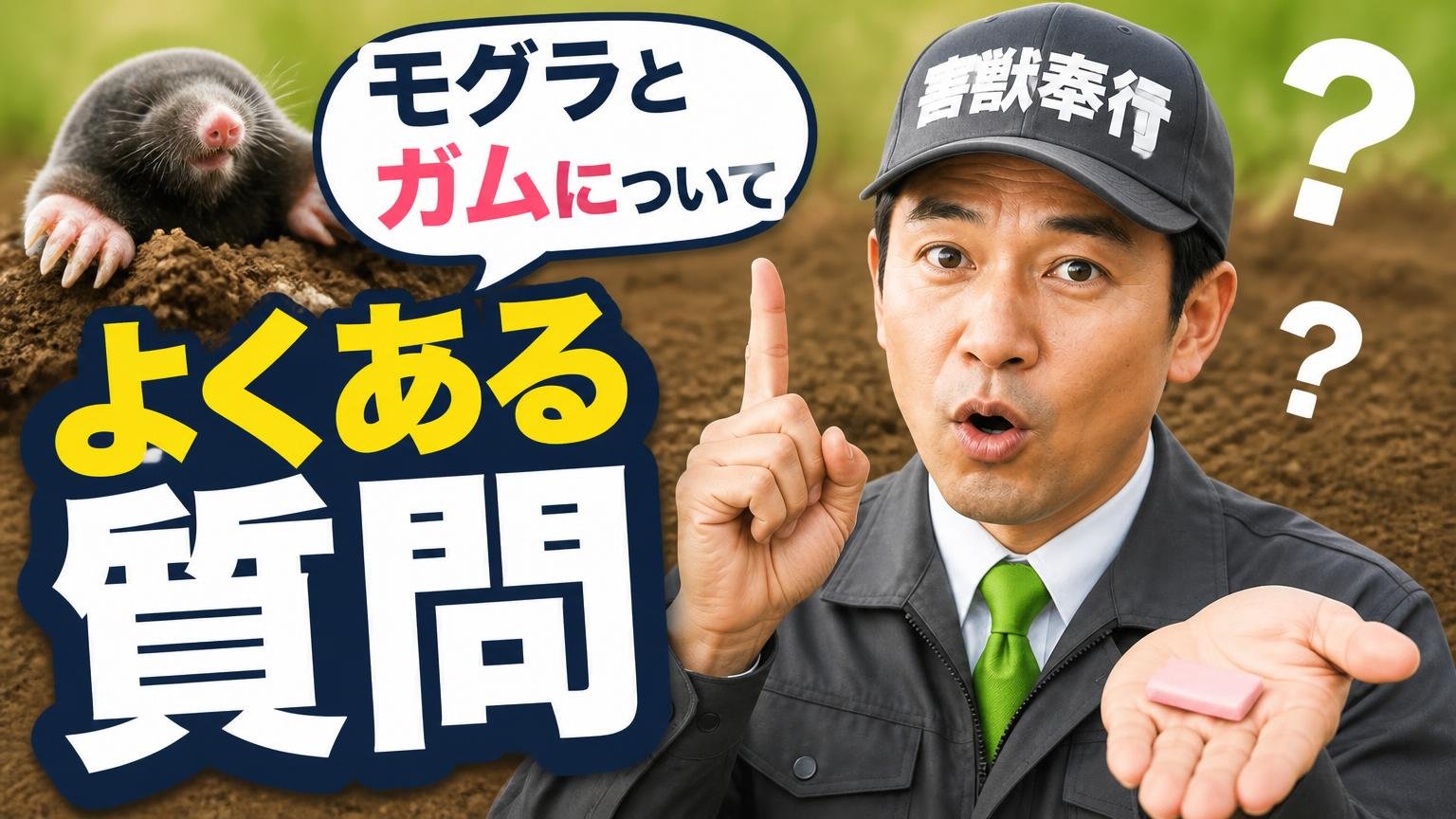 モグラとガムについて、よくある質問