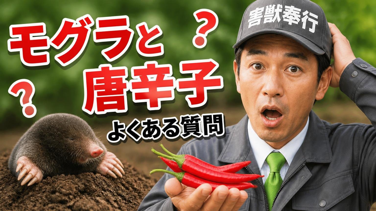 モグラと唐辛子についての、よくある質問