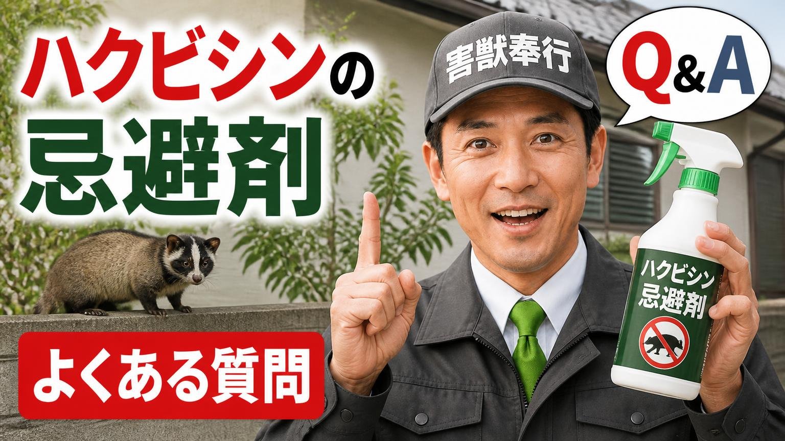 ハクビシンの忌避剤についてよくある質問