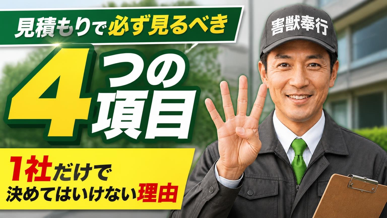 見積もりで必ず見るべき4つの項目|1社だけで決めてはいけない理由