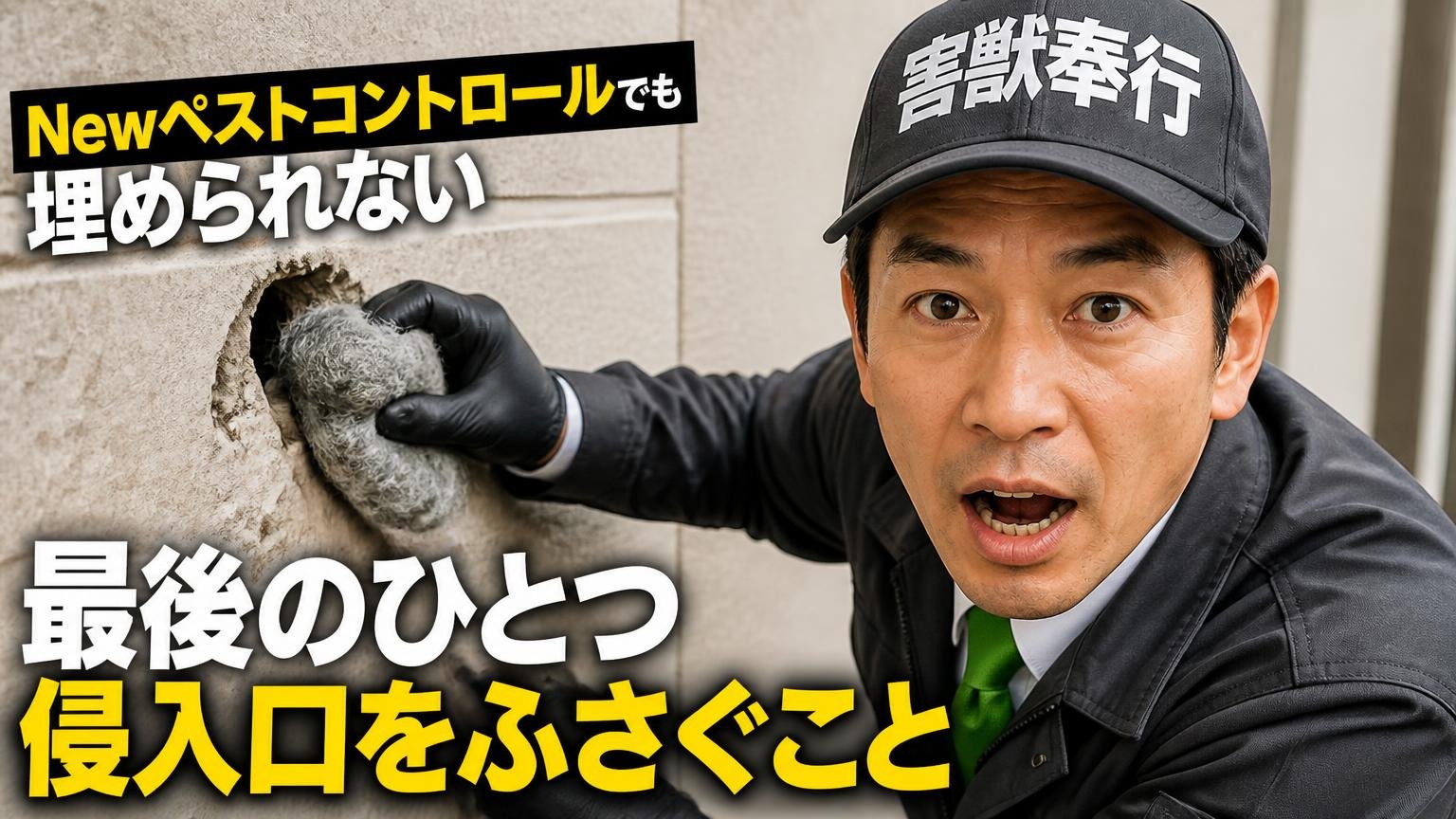 Newペストコントロでは埋められない最後のひとつ｜侵入口をふさぐこと