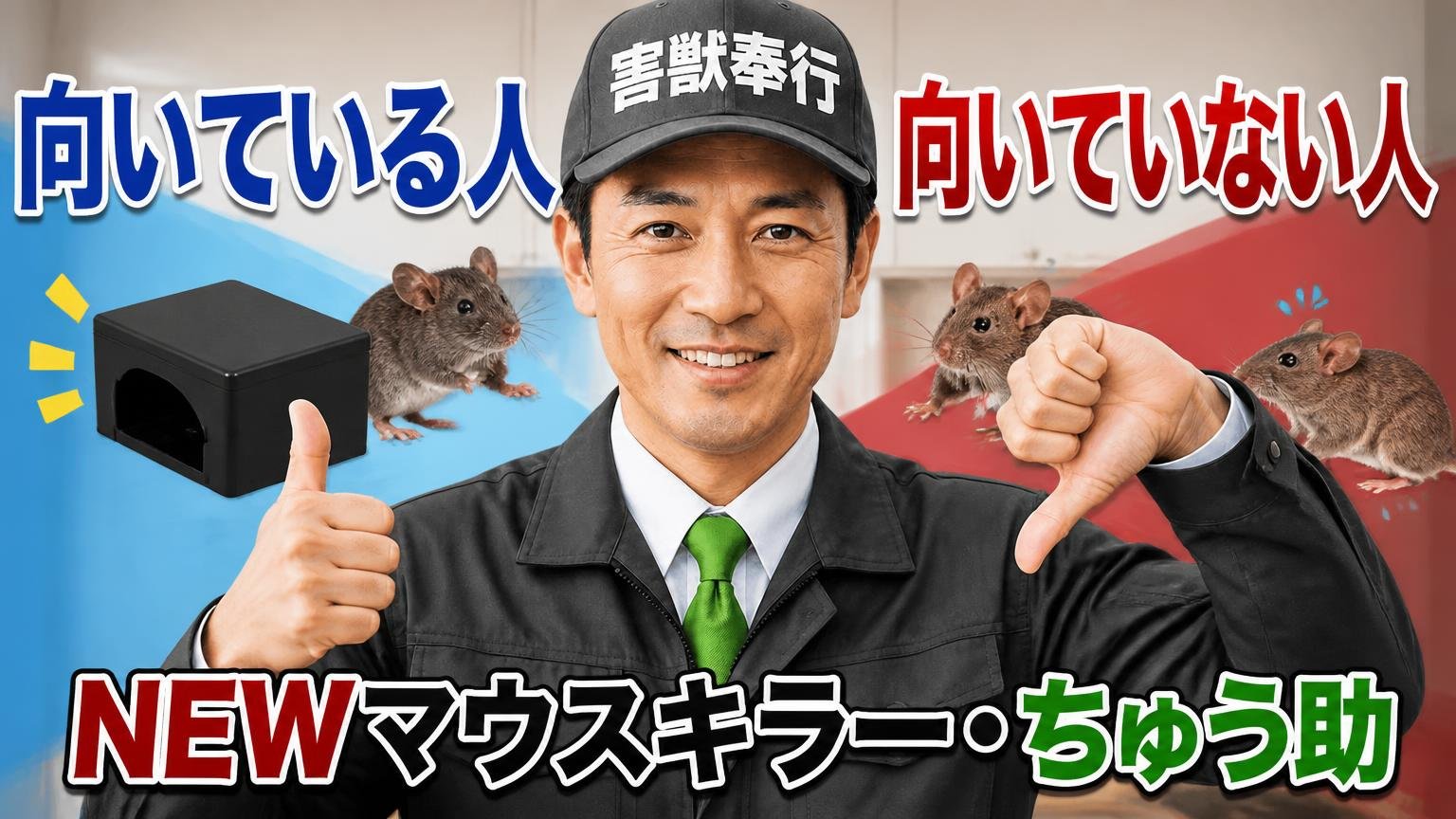 NEWマウスキラー・ちゅう助が向いている人・向いていない人