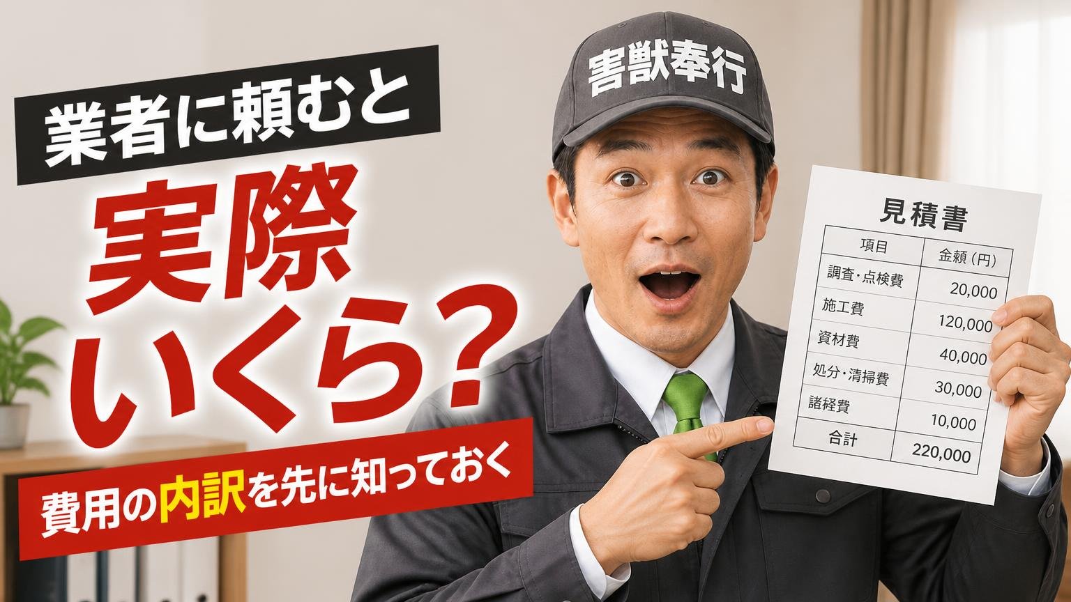 業者に頼むと実際いくら?費用の内訳を先に知っておく