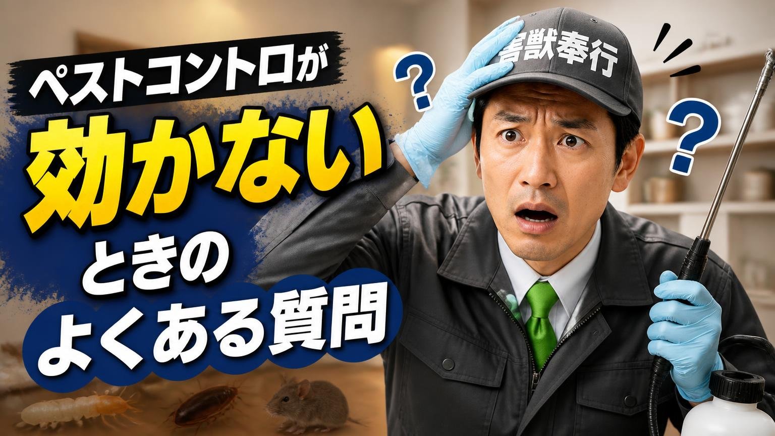 ペストコントロが効かないときのよくある質問