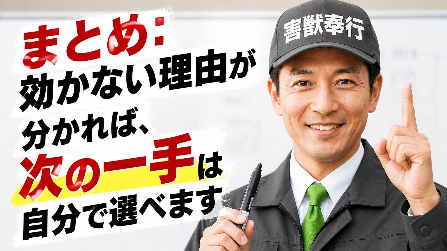 まとめ:効かない理由が分かれば、次の一手は自分で選べます