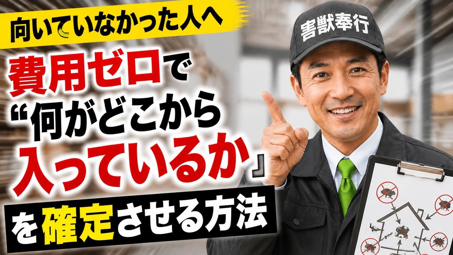 向いていなかった人へ|費用ゼロで「何がどこから入っているか」を確定させる方法