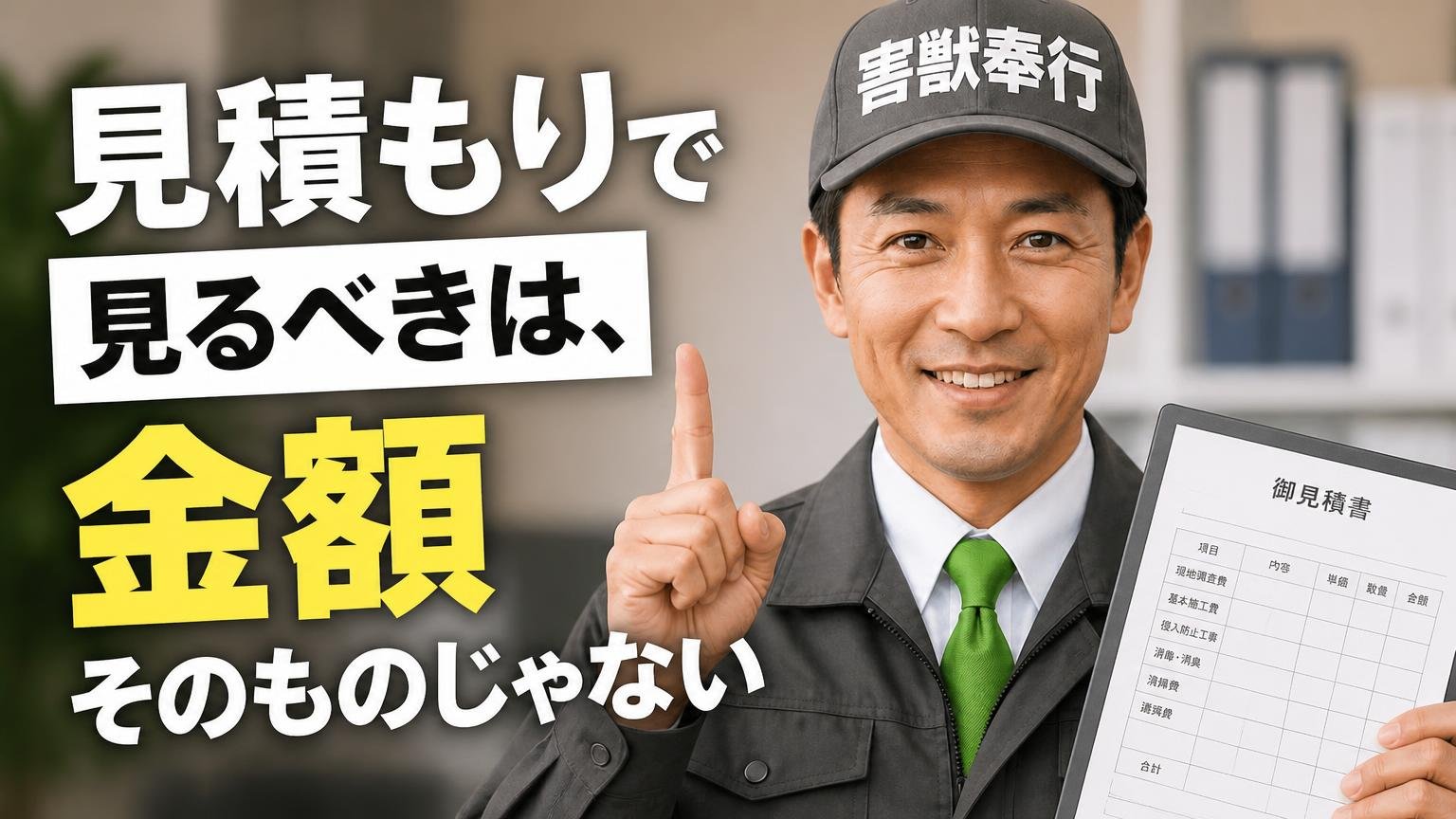 見積もりで見るべきは、金額そのものじゃない