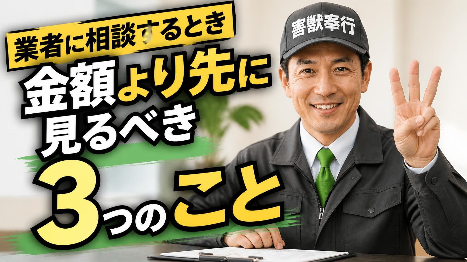 業者に相談するとき、金額より先に見るべき3つのこと