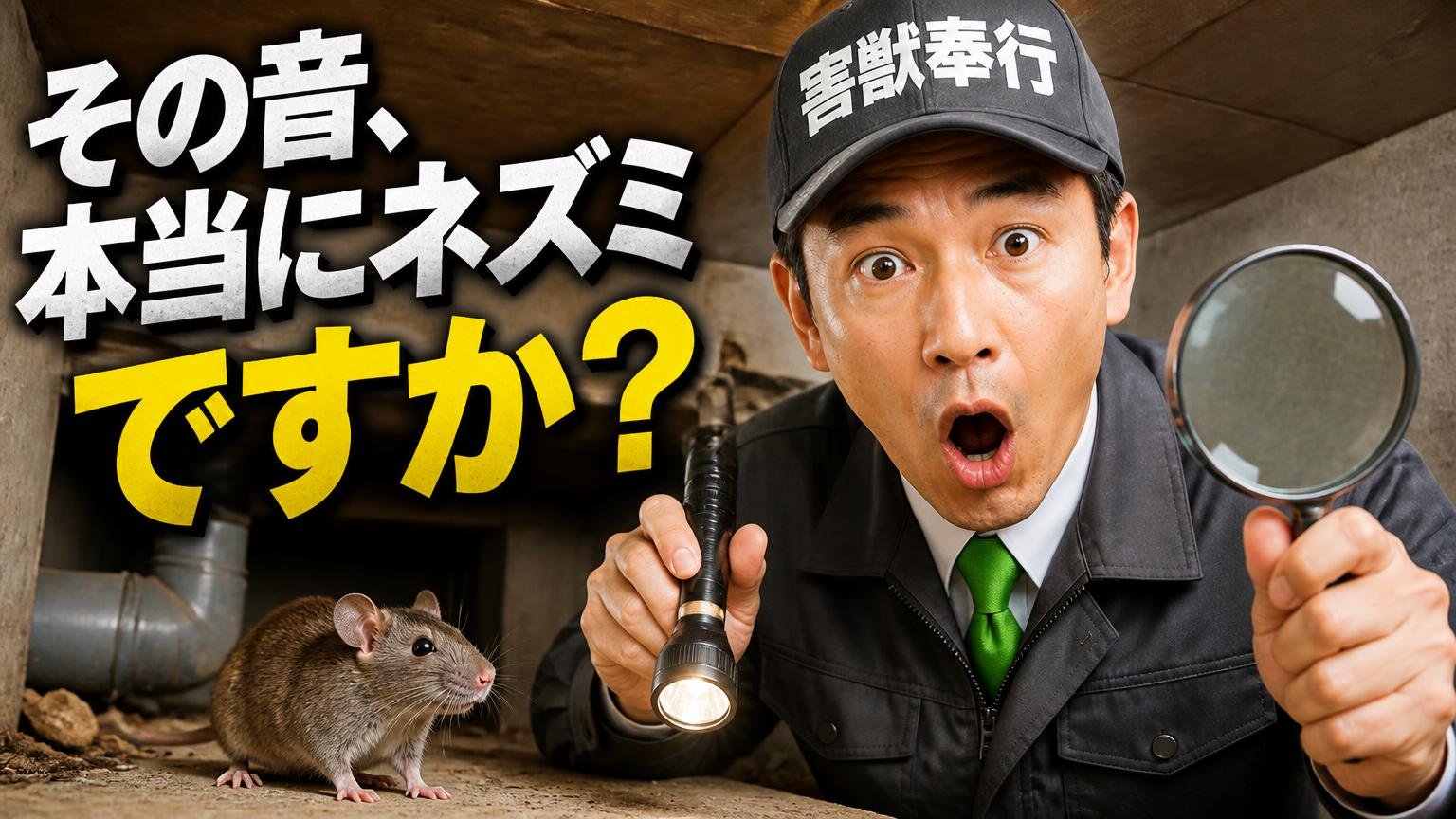 その音、本当にネズミですか?|相手を間違えると道具も法律も変わる