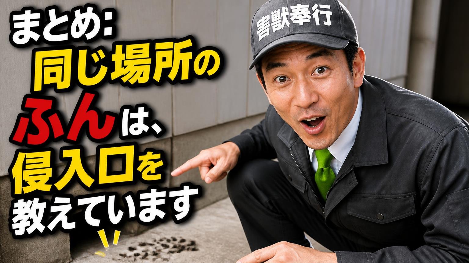 まとめ:同じ場所のふんは、あなたに侵入口を教えています