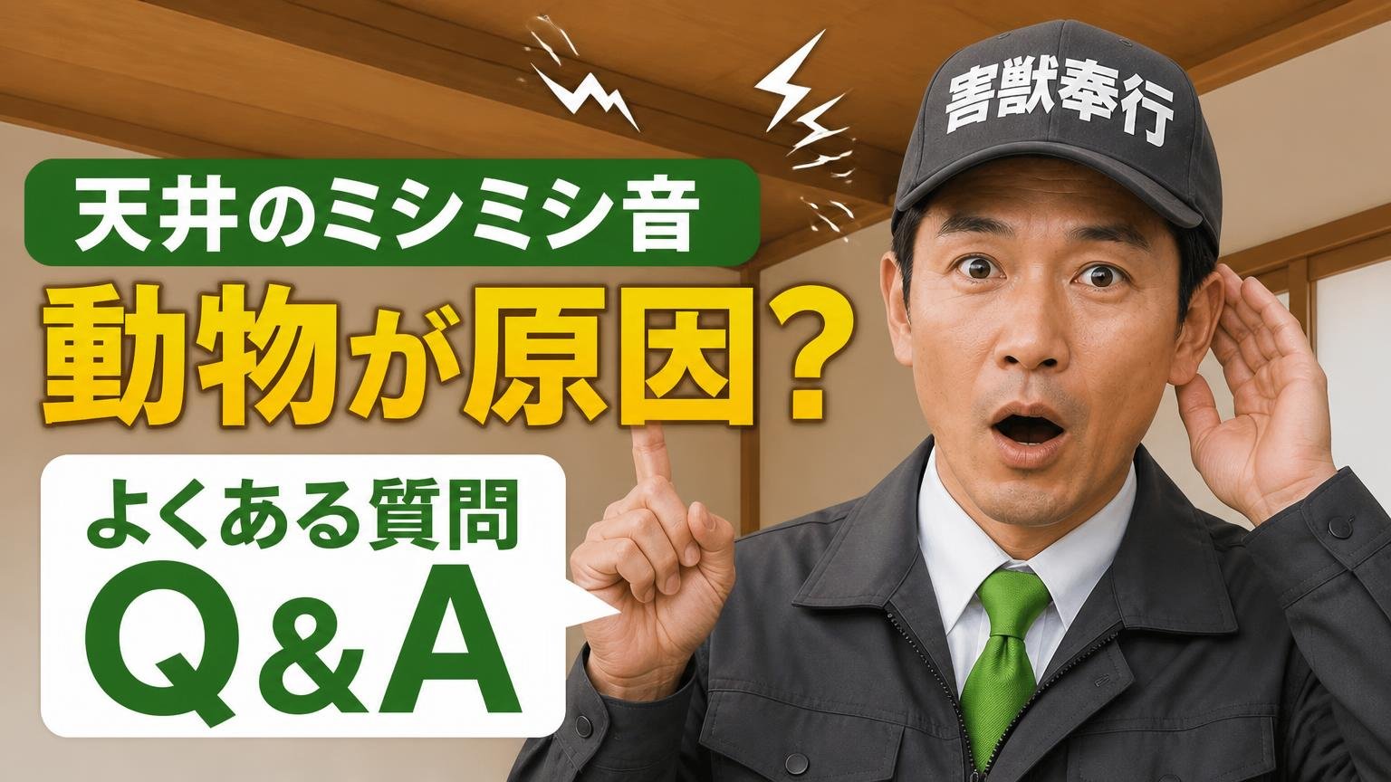 天井のミシミシ音と動物についてのよくある質問