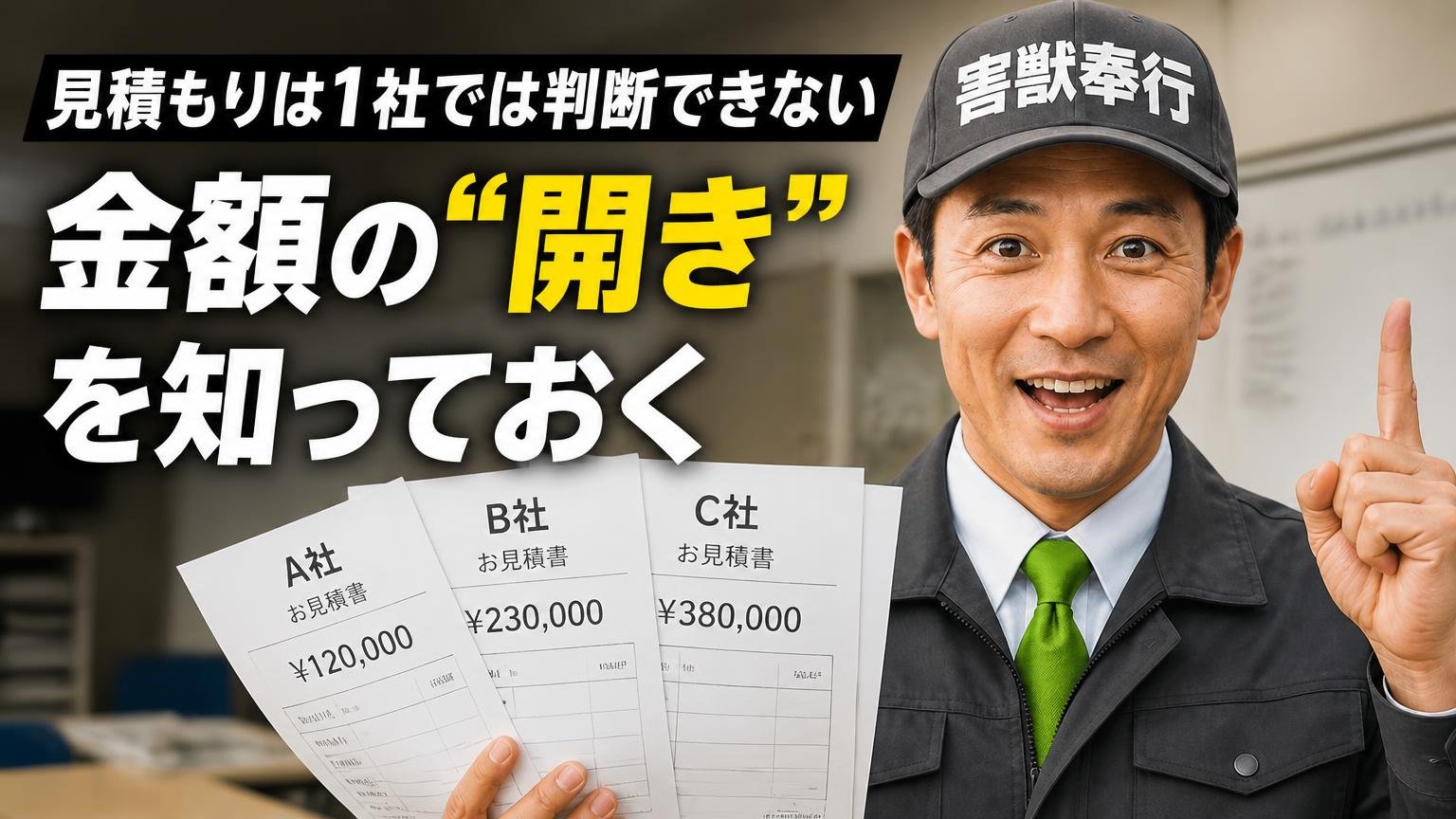 見積もりは1社では判断できない。金額の"開き"を知っておく