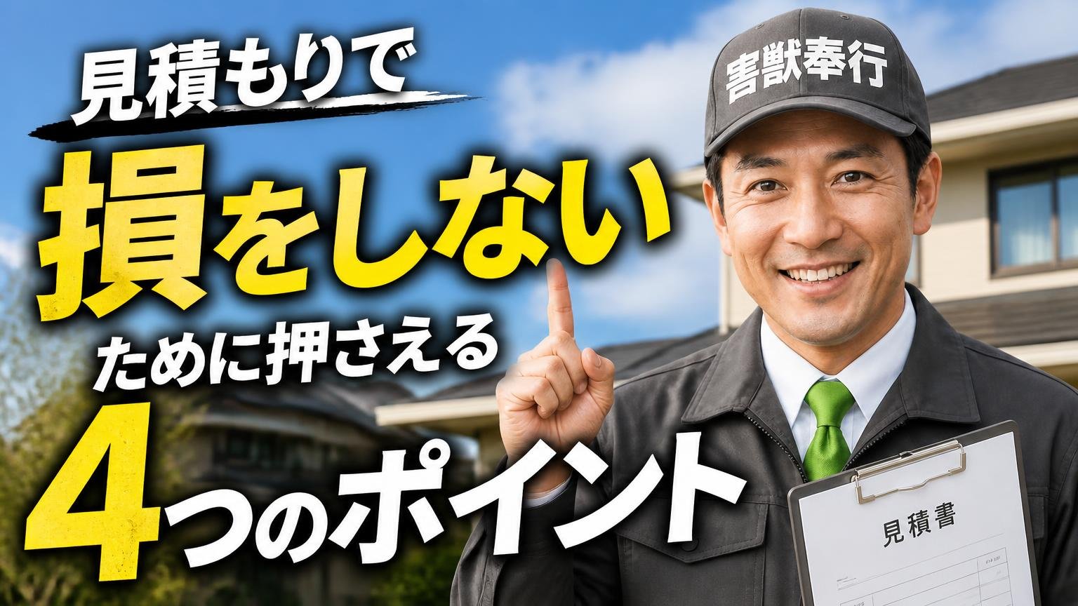 見積もりで損をしないために押さえる4つのポイント