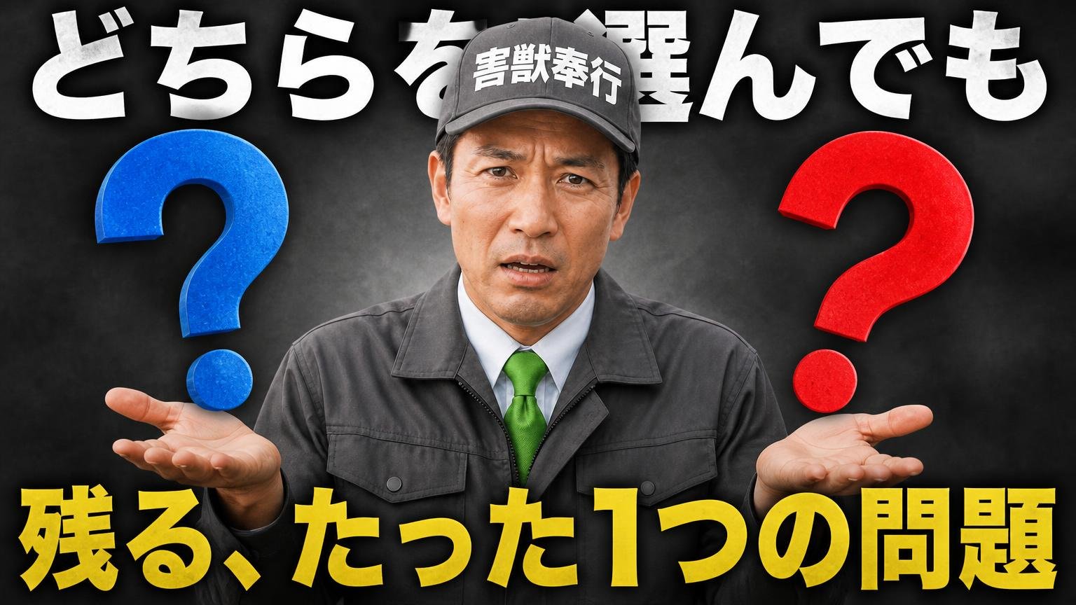 どちらを選んでも残る、たった1つの問題