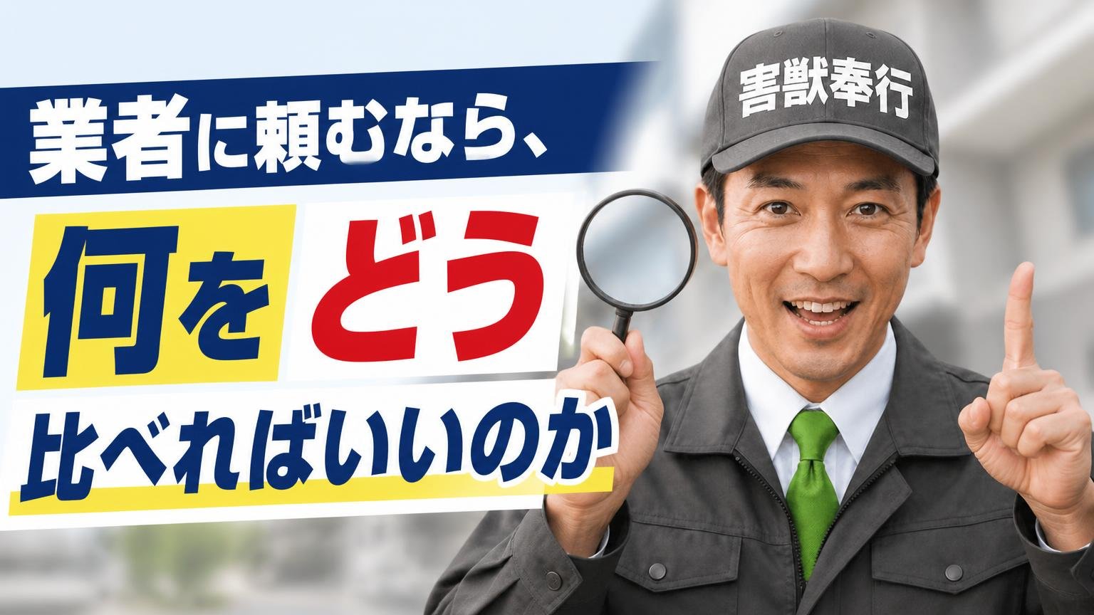 業者に頼むなら、何をどう比べればいいのか