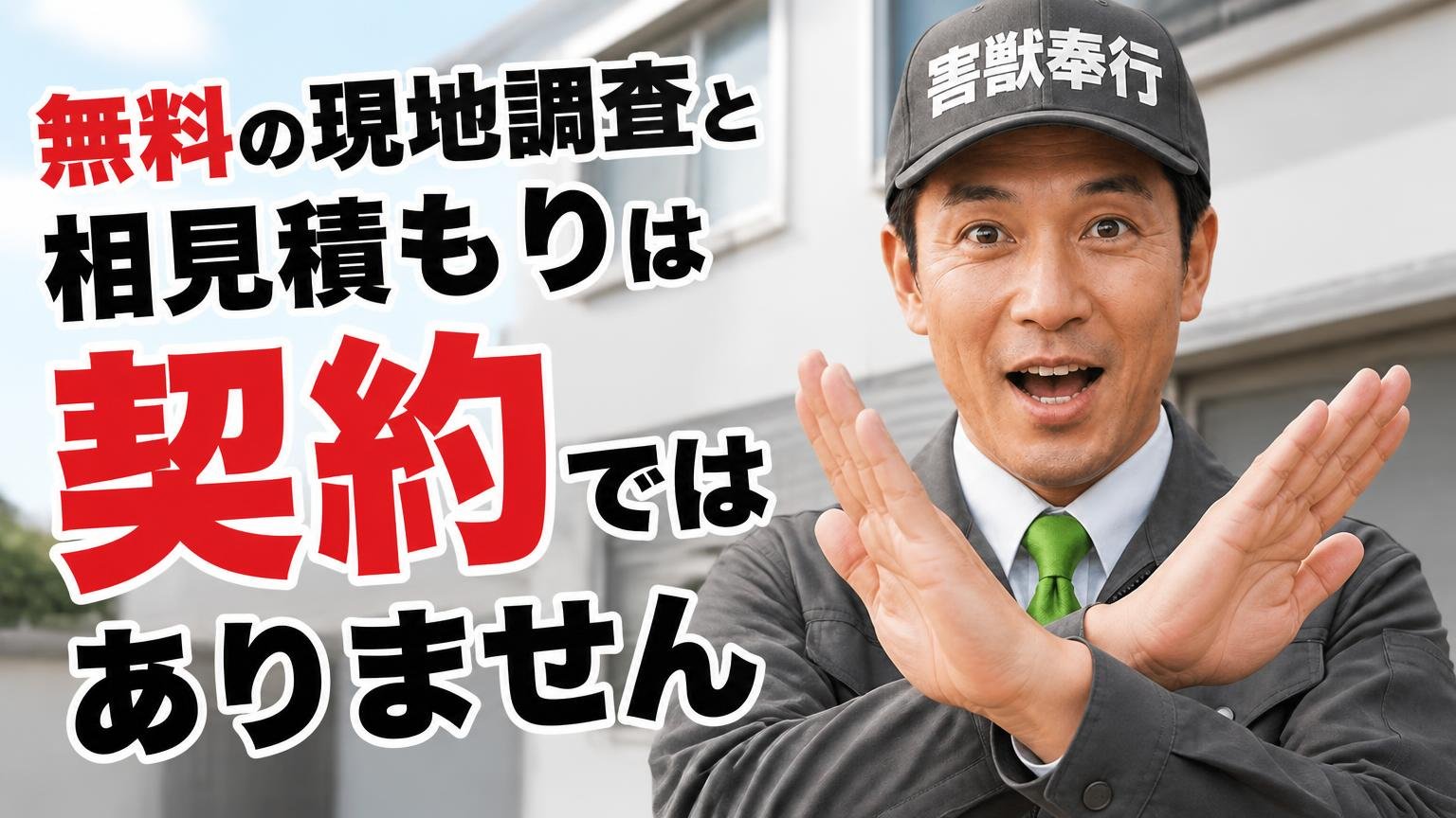 無料の現地調査と相見積もりは「契約」ではありません