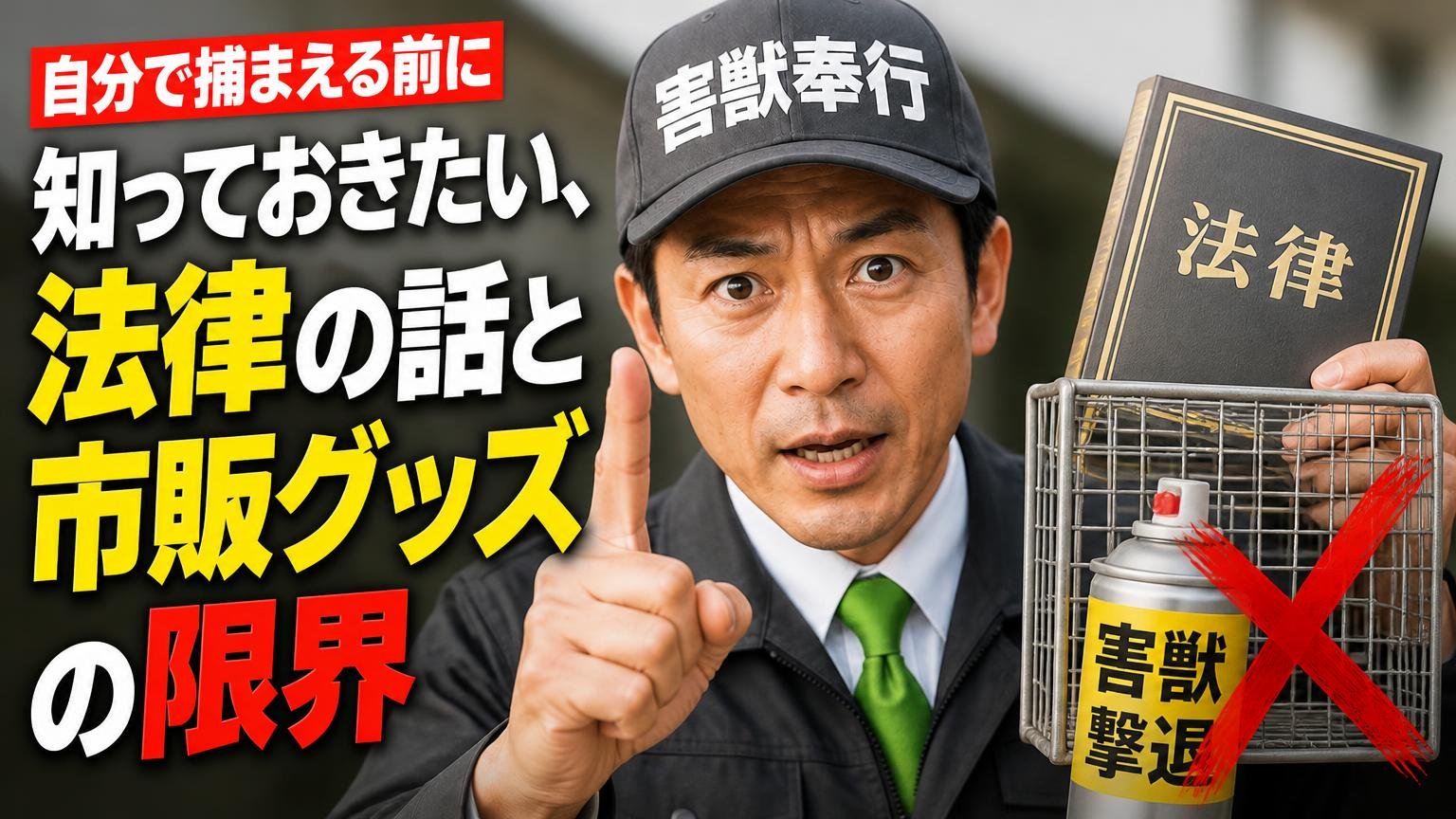 自分で捕まえる前に知っておきたい、法律の話と市販グッズの限界