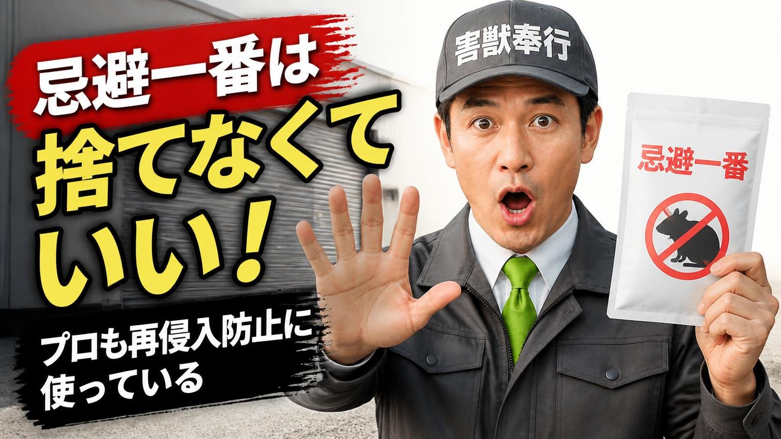 忌避一番は捨てなくていい|プロも再侵入防止に使っている