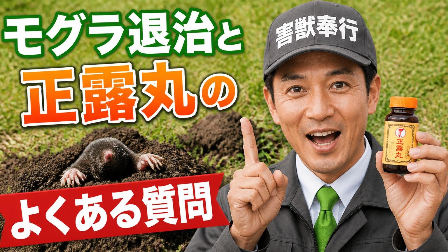 モグラ退治と正露丸のよくある質問