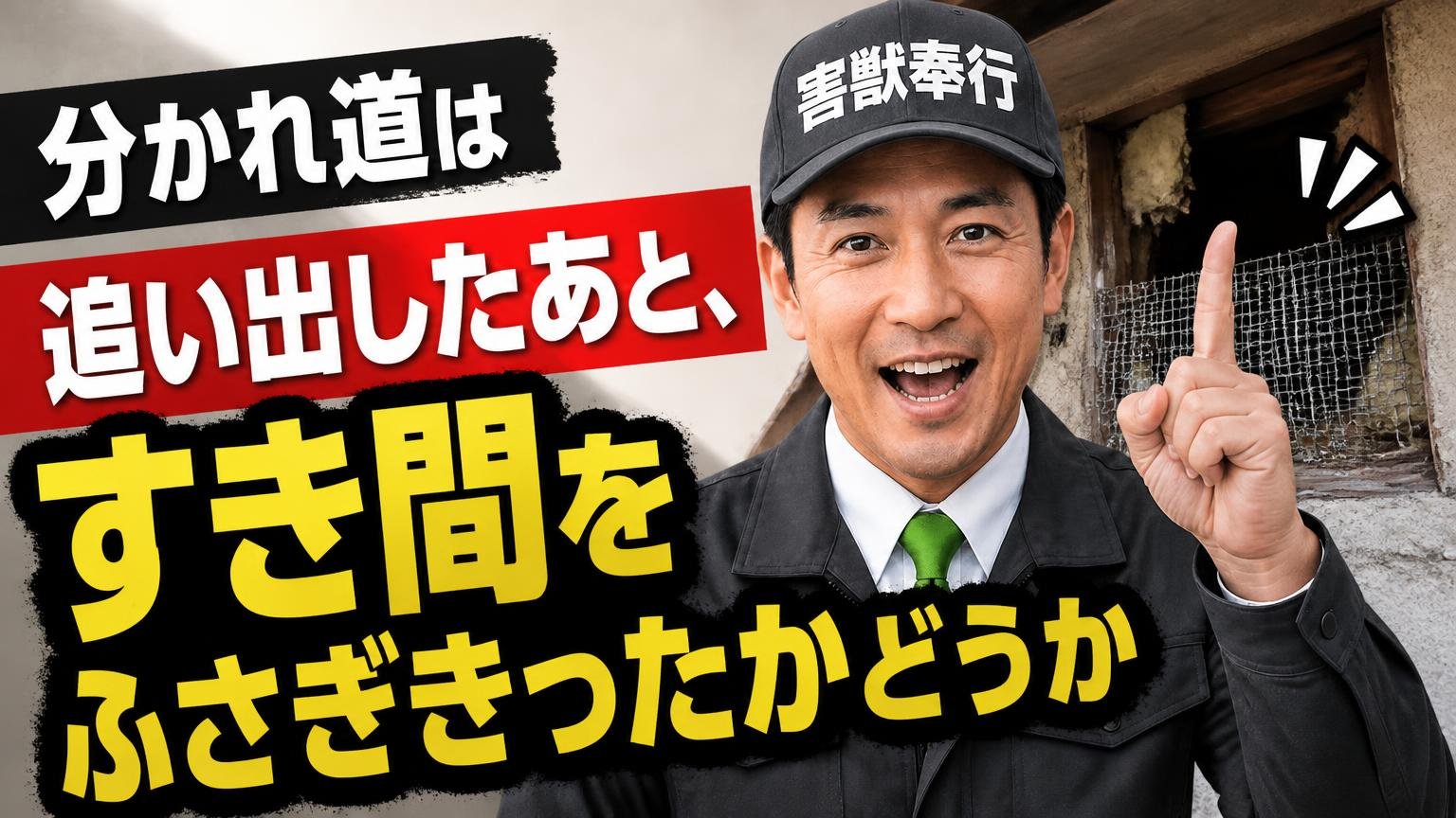 まとめ:分かれ道は「追い出したあと、すき間をふさぎきったかどうか」