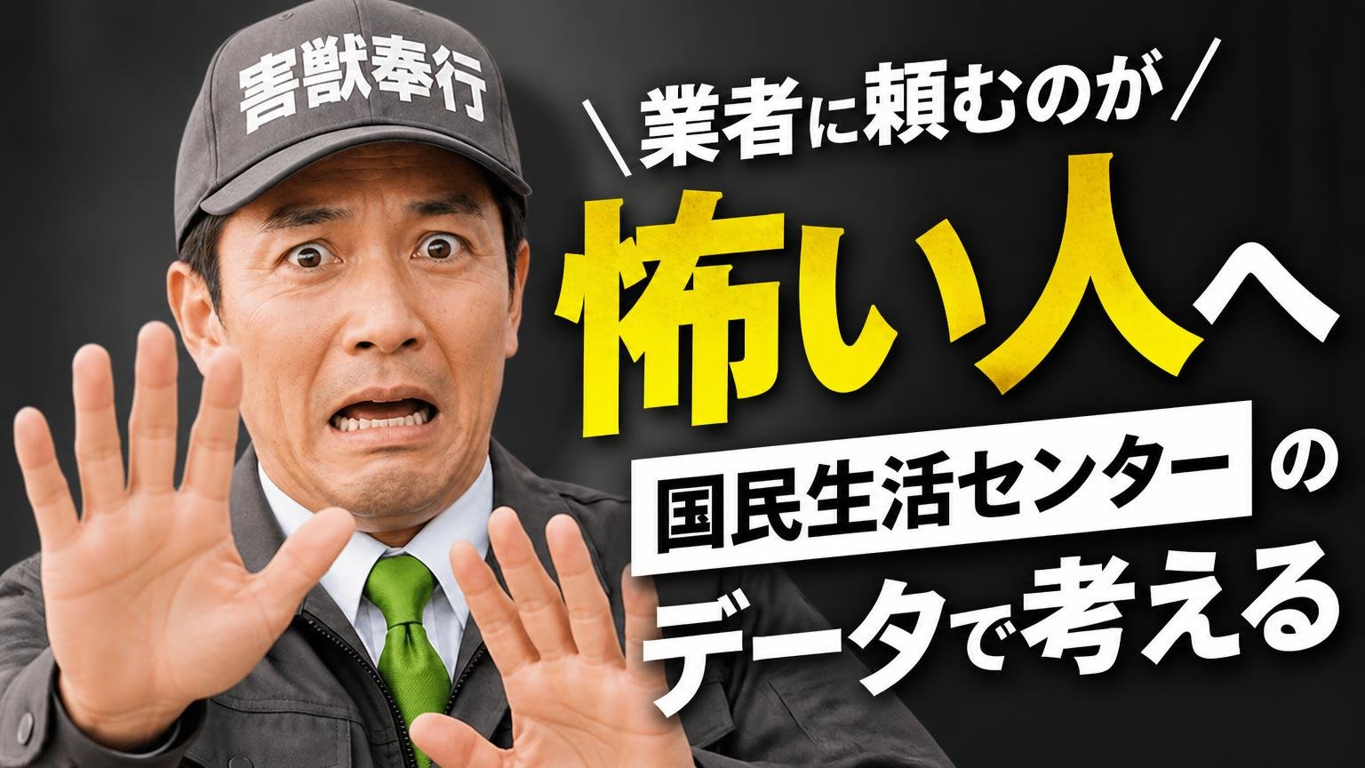業者に頼むのが怖い人へ。国民生活センターのデータで考える
