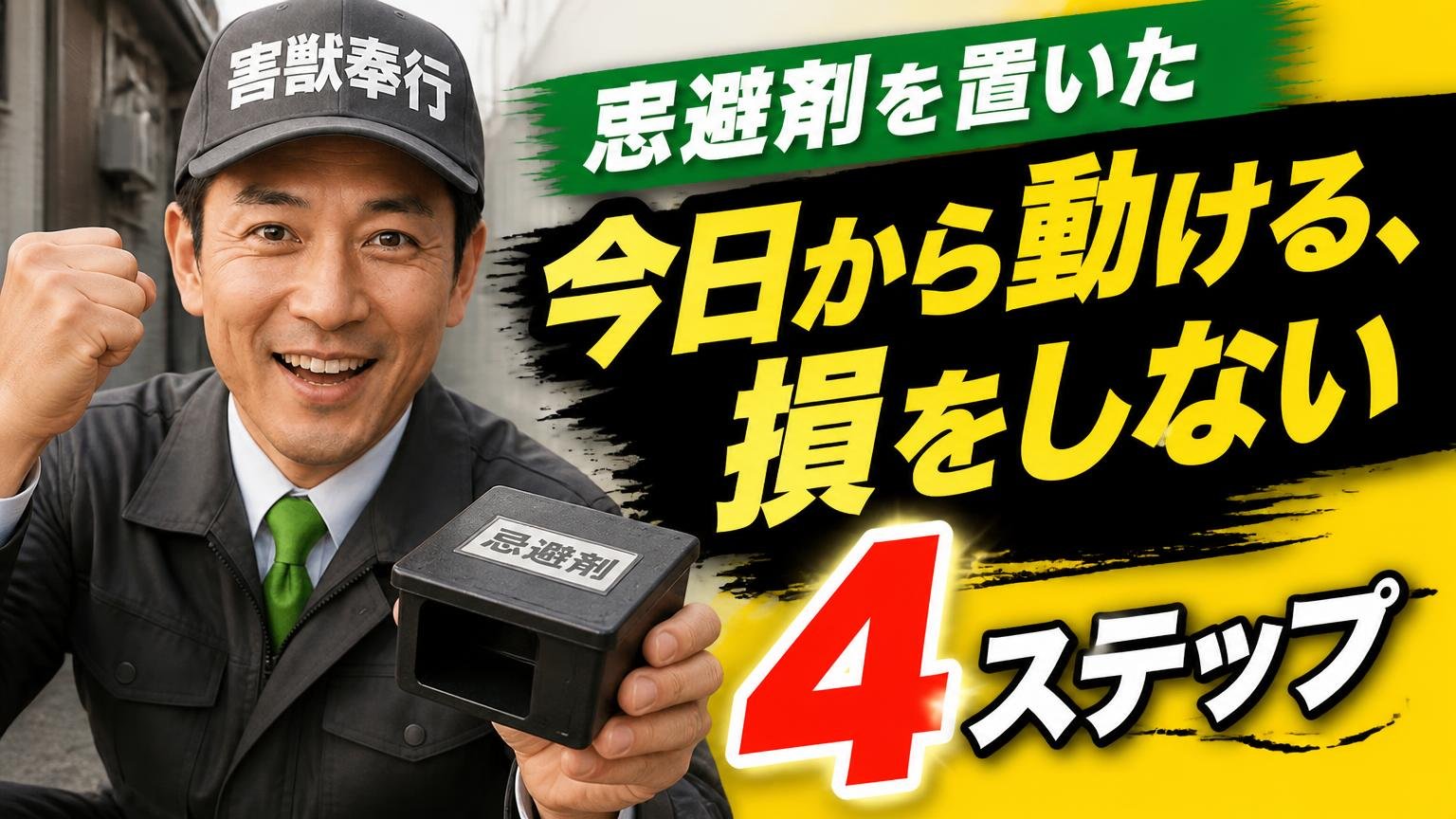 忌避剤を置いた今日から動ける、損をしない4ステップ