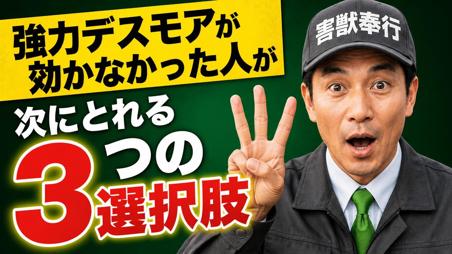 強力デスモアが効かなかった人が次にとれる3つの選択肢