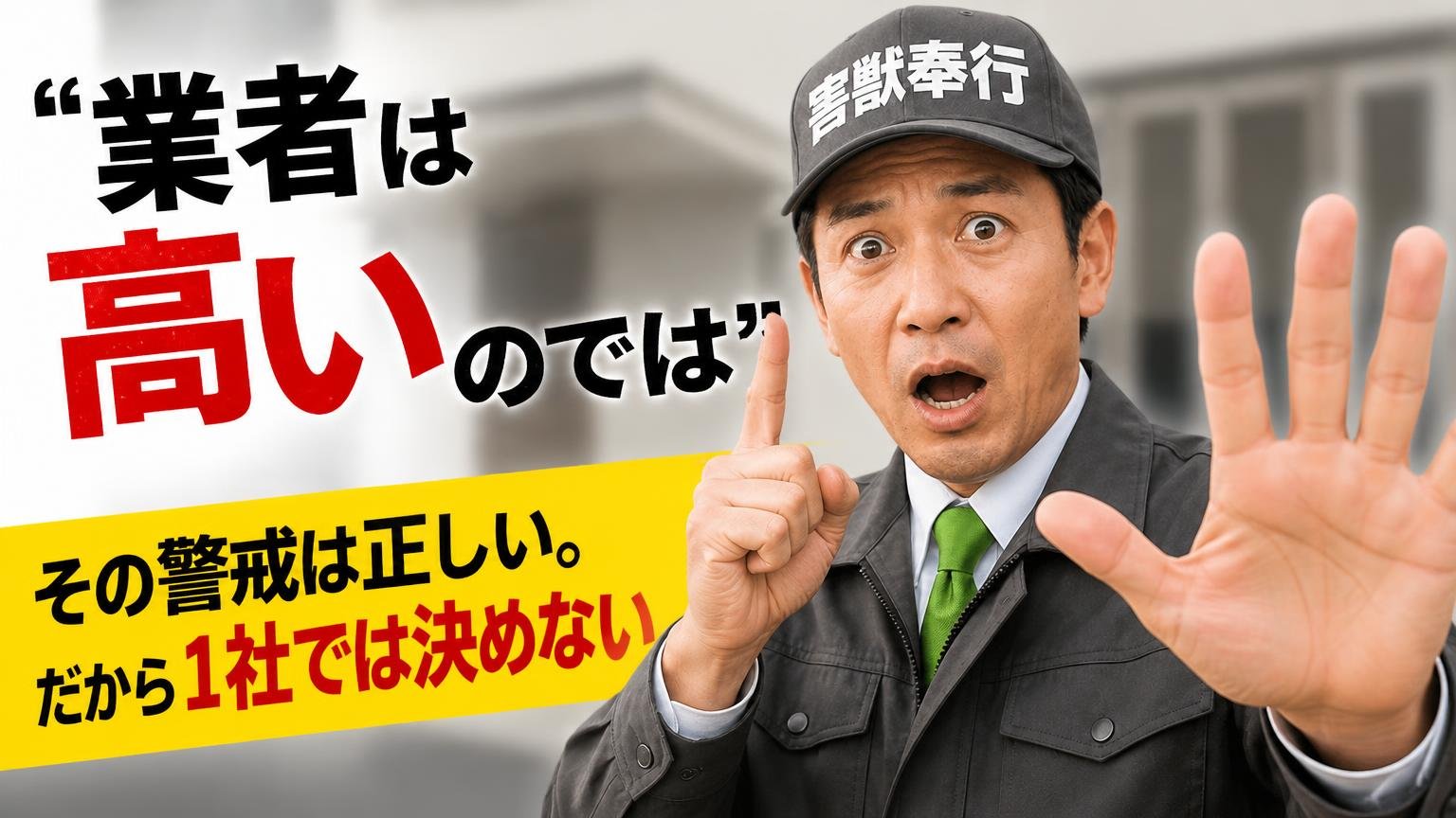 「業者は高いのでは」その警戒は正しい。だから1社では決めない