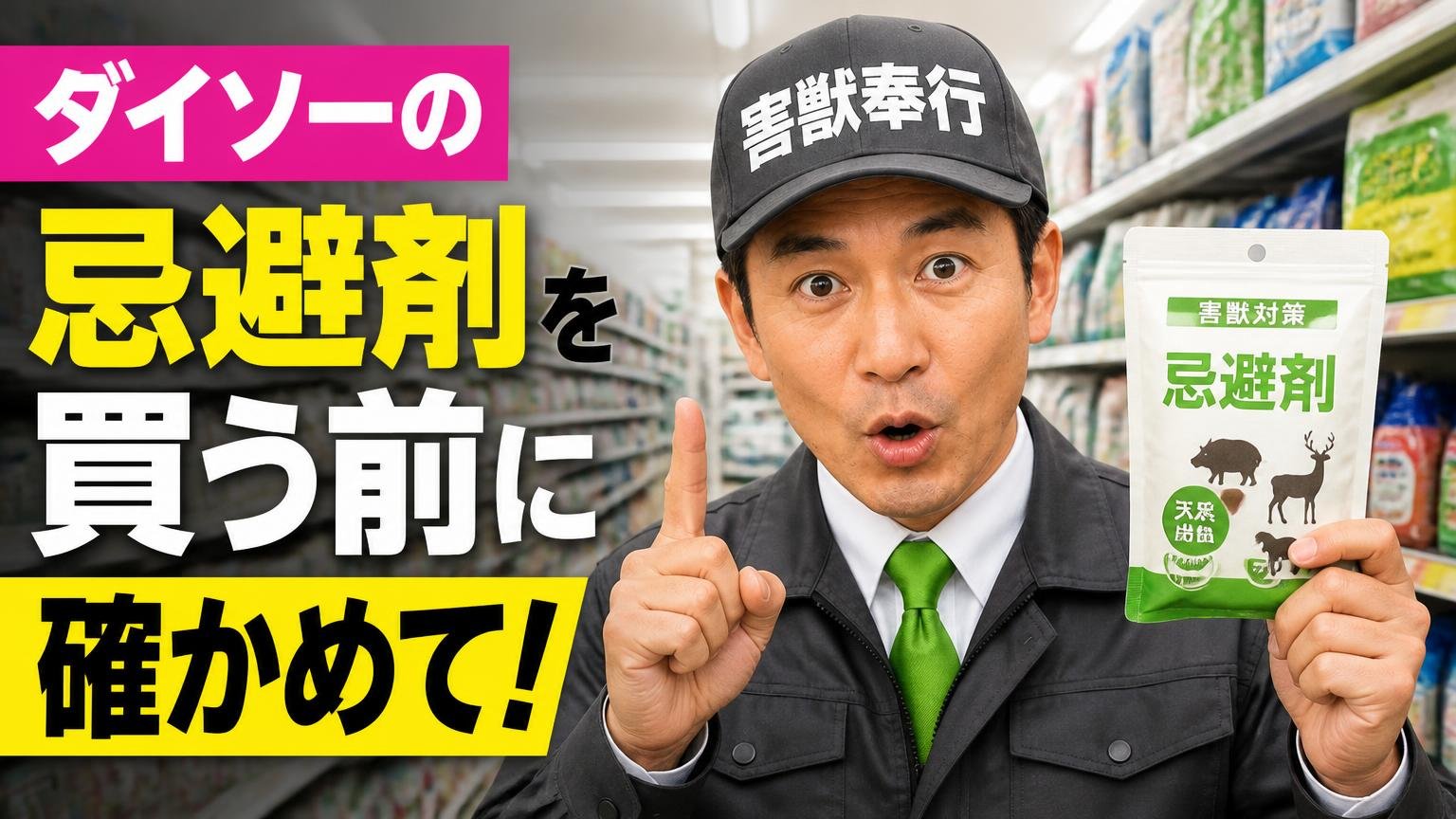 ダイソーの忌避剤を買う前に確かめてほしいこと