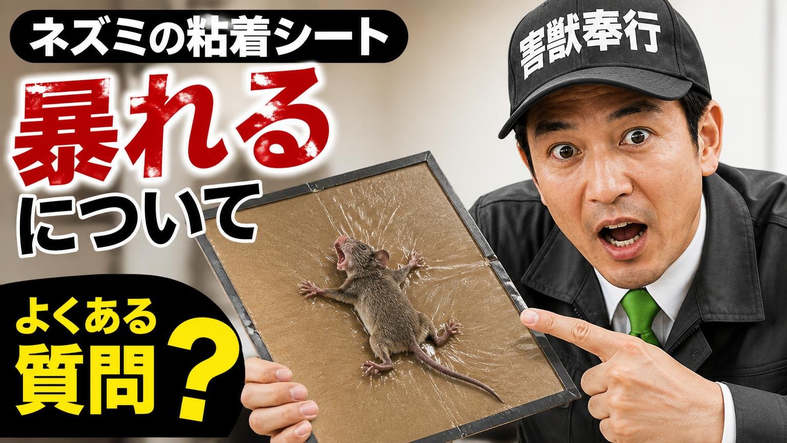 ネズミの粘着シートと「暴れる」についてよくある質問