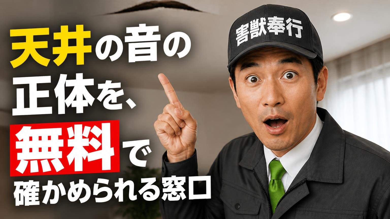 天井の音の正体を、無料で確かめられる窓口