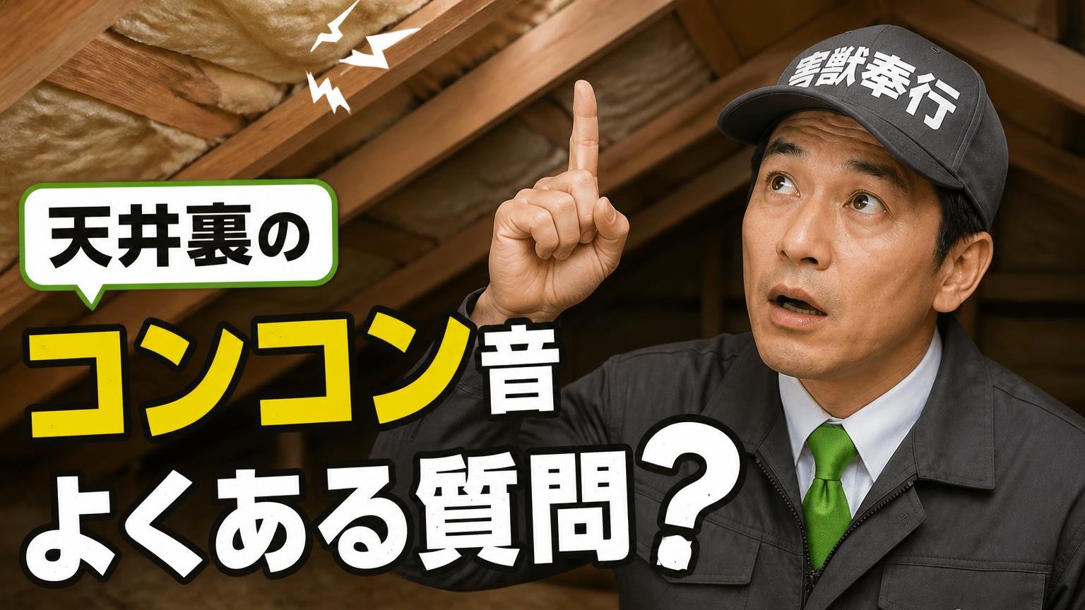 天井裏のコンコン音についてよくある質問
