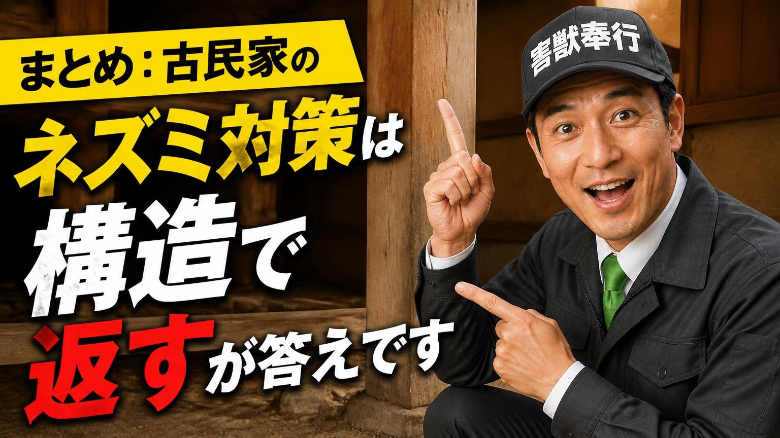 まとめ:古民家のネズミ対策は「構造で返す」が答えです