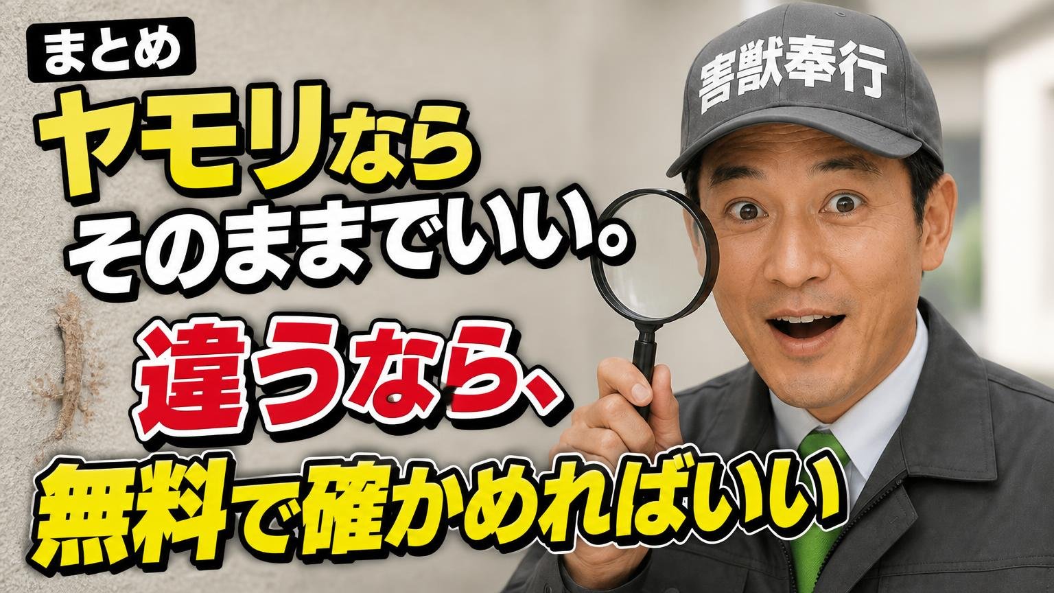 まとめ｜ヤモリならそのままでいい。違うなら、無料で確かめればいい