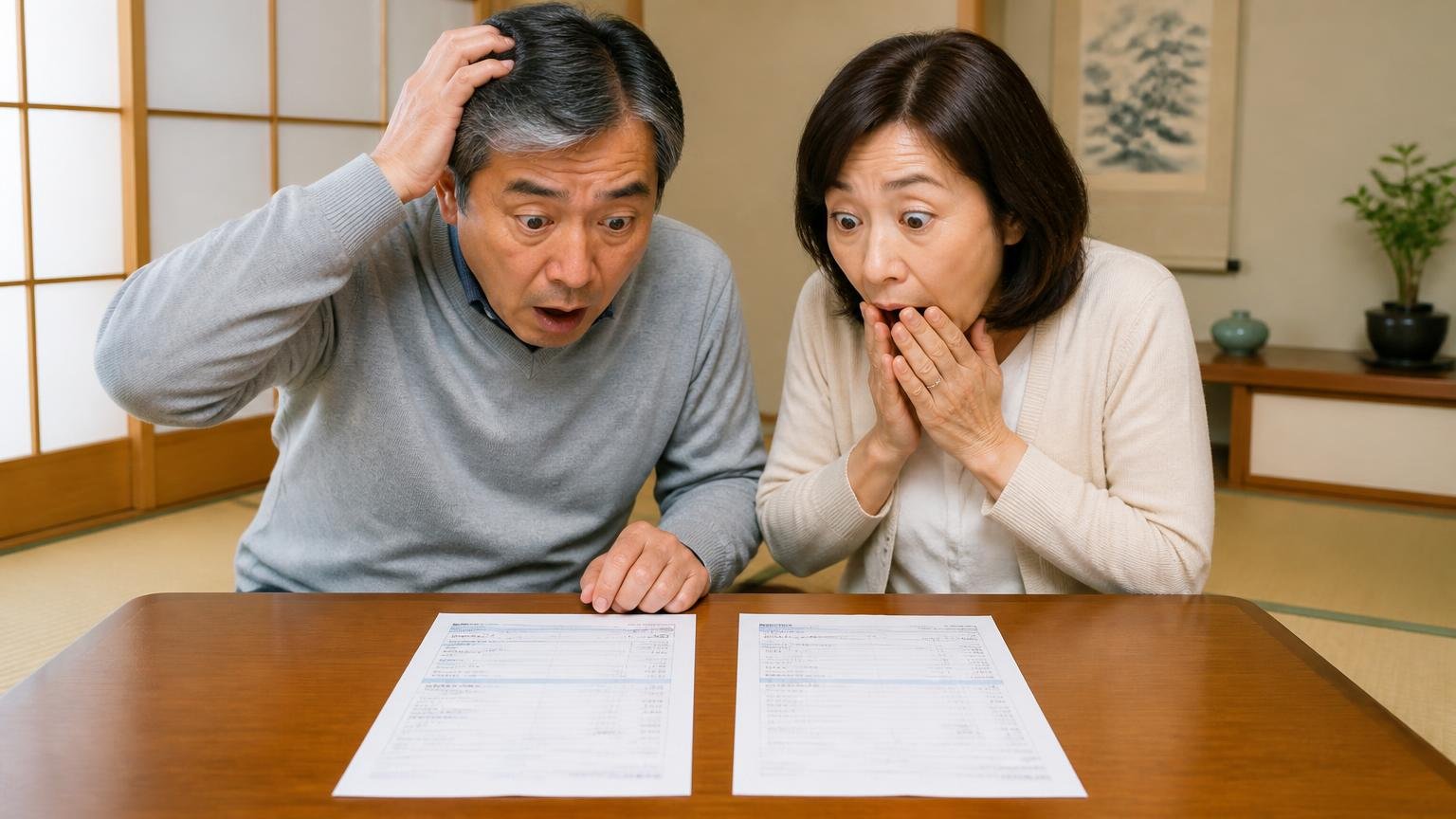 調査だけで44万円と2万円前後の差|和室で2社の見積書を並べて絶句する50代夫婦2人